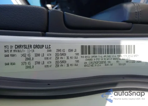 2015 Jeep Grand Cherokee Altitude from USA, damaged, VIN 1C4RJFAG9FC699705